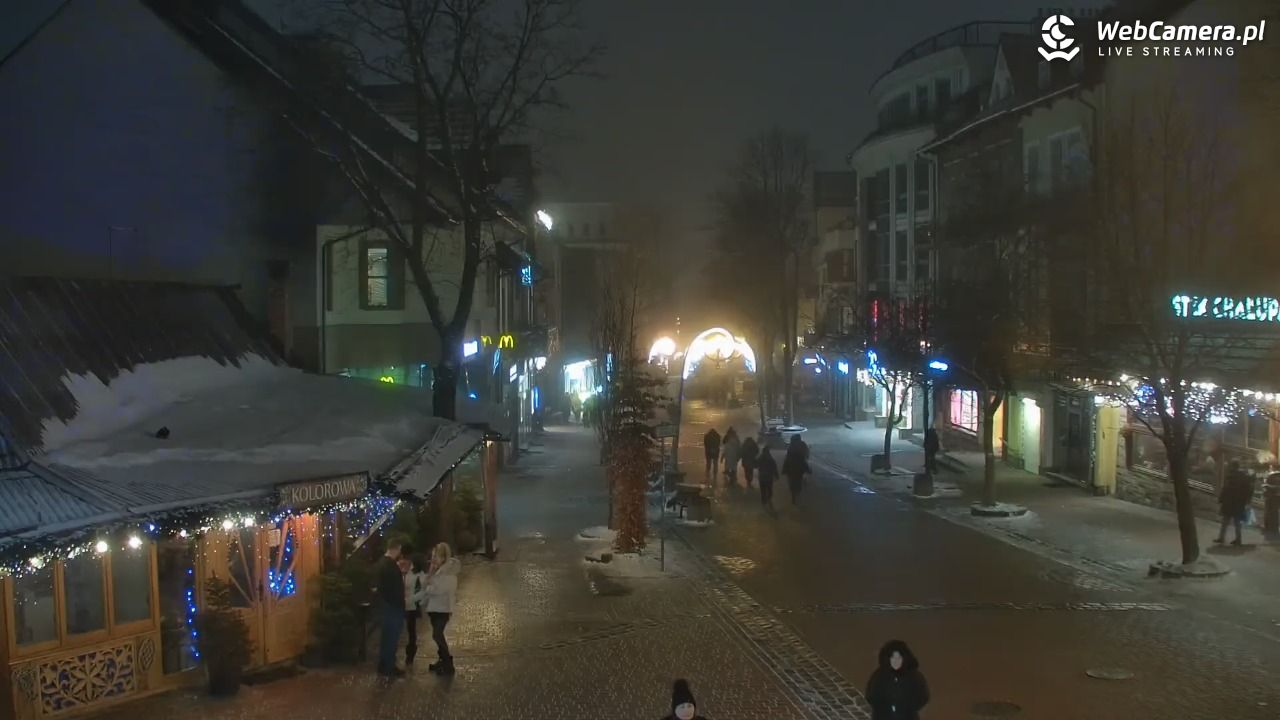 Zakopane - widok na deptak Krupówki NOWOŚĆ - 29 styczeń 2026, 22:40