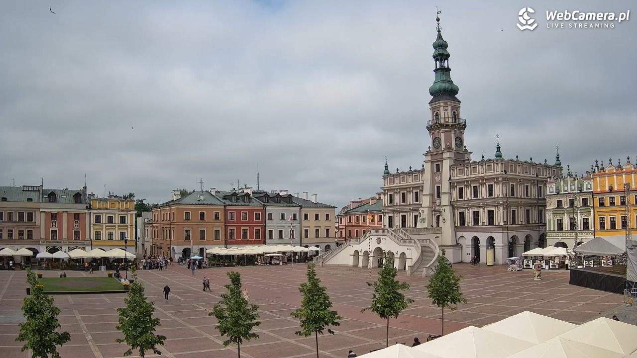 ZAMOŚĆ - widok na Rynek Wielki - 18 maj 2026, 12:44