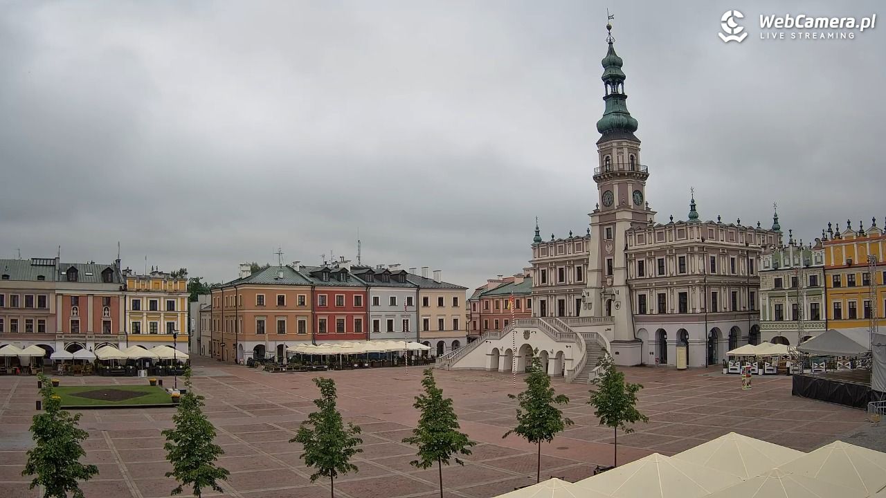 ZAMOŚĆ - widok na Rynek Wielki - 17 maj 2026, 07:29