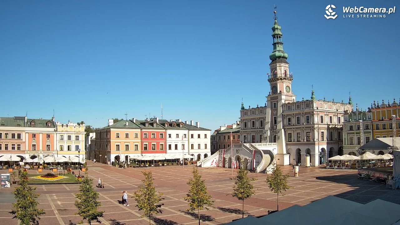 ZAMOŚĆ - widok na Rynek Wielki - 15 sierpień 2026, 08:32