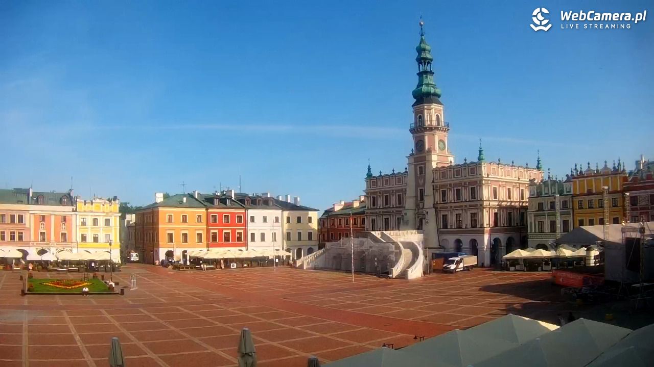 ZAMOŚĆ - widok na Rynek Wielki - 10 czerwiec 2025, 07:46