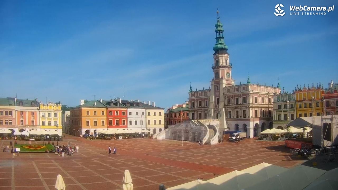 ZAMOŚĆ - widok na Rynek Wielki - 10 czerwiec 2025, 08:48