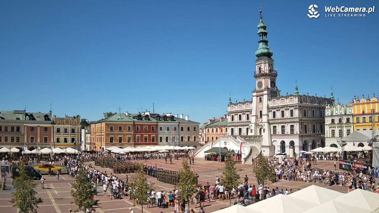 ZAMOŚĆ - widok na Rynek Wielki - 15 sierpień 2026, 12:48