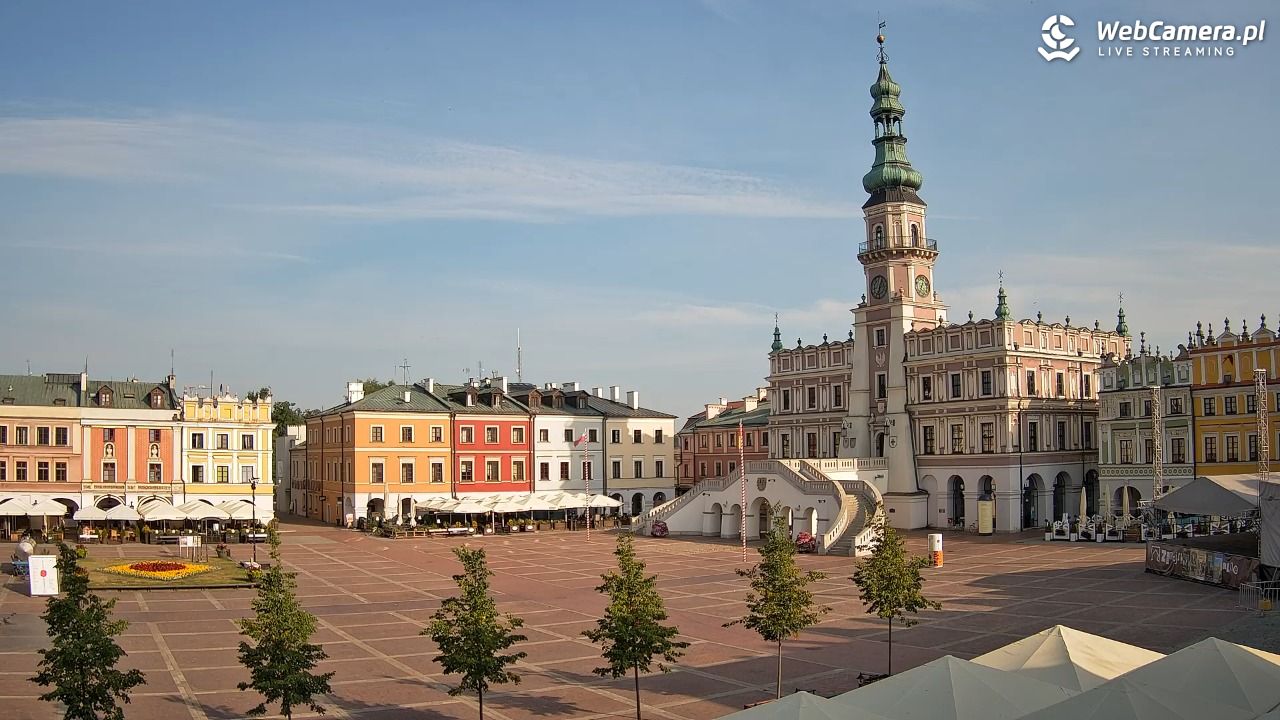 ZAMOŚĆ - widok na Rynek Wielki - 01 lipiec 2026, 07:05