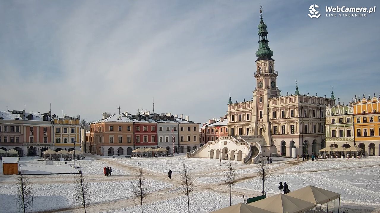 ZAMOŚĆ - widok na Rynek Wielki - 16 luty 2026, 13:32