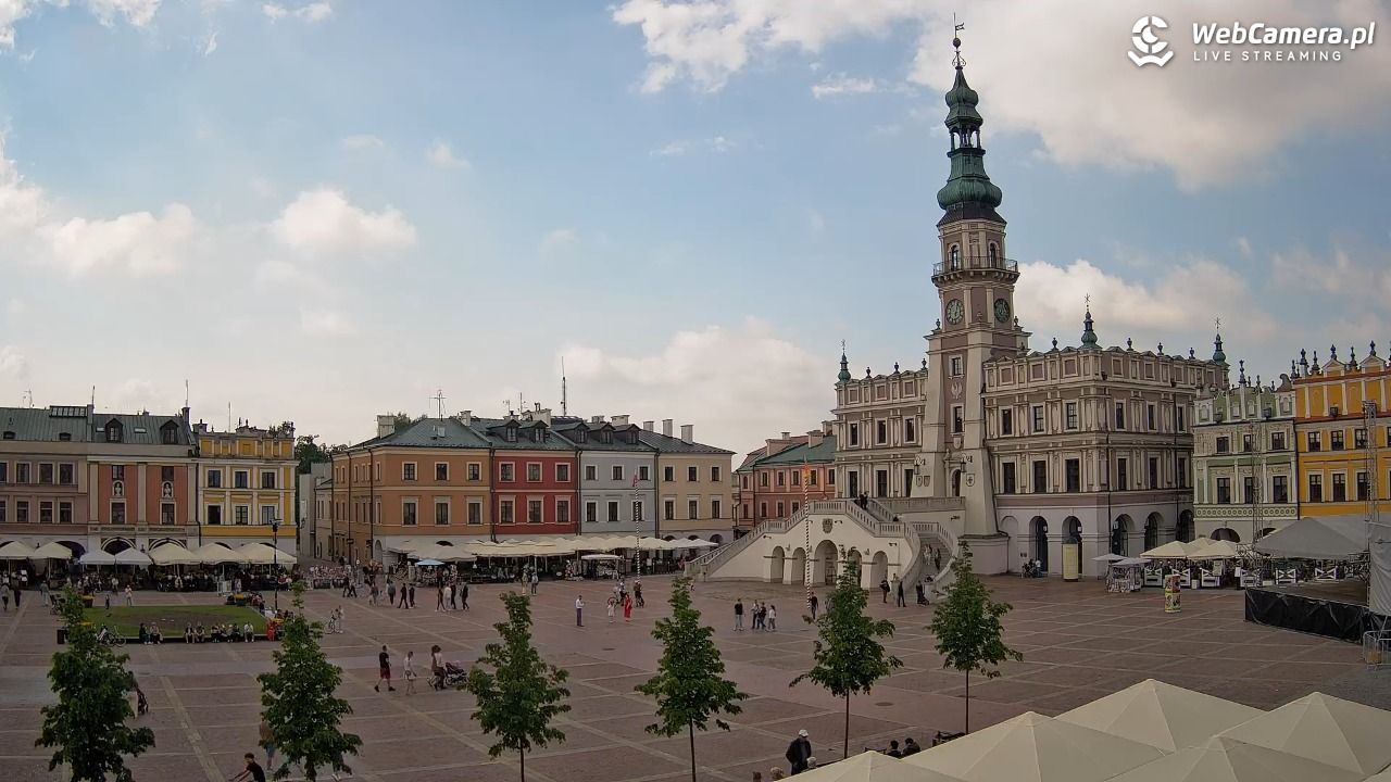 ZAMOŚĆ - widok na Rynek Wielki - 17 maj 2026, 15:03