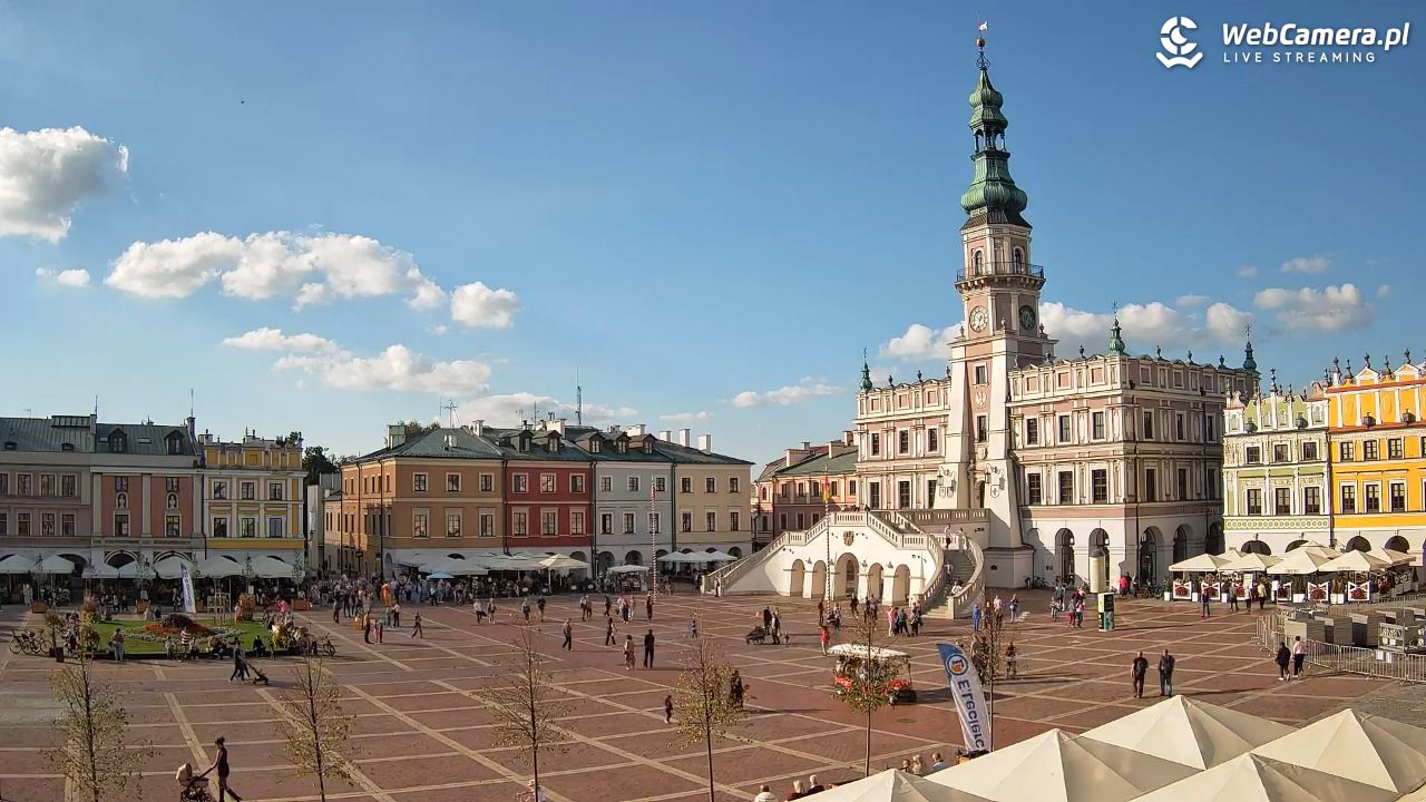 ZAMOŚĆ - widok na Rynek Wielki - 27 wresień 2026, 15:35