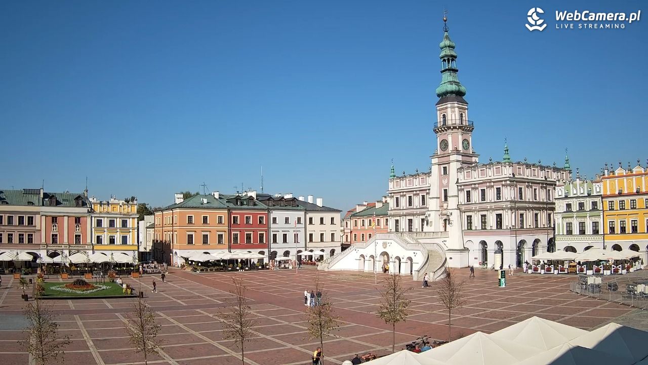 ZAMOŚĆ - widok na Rynek Wielki - 28 wresień 2026, 11:08