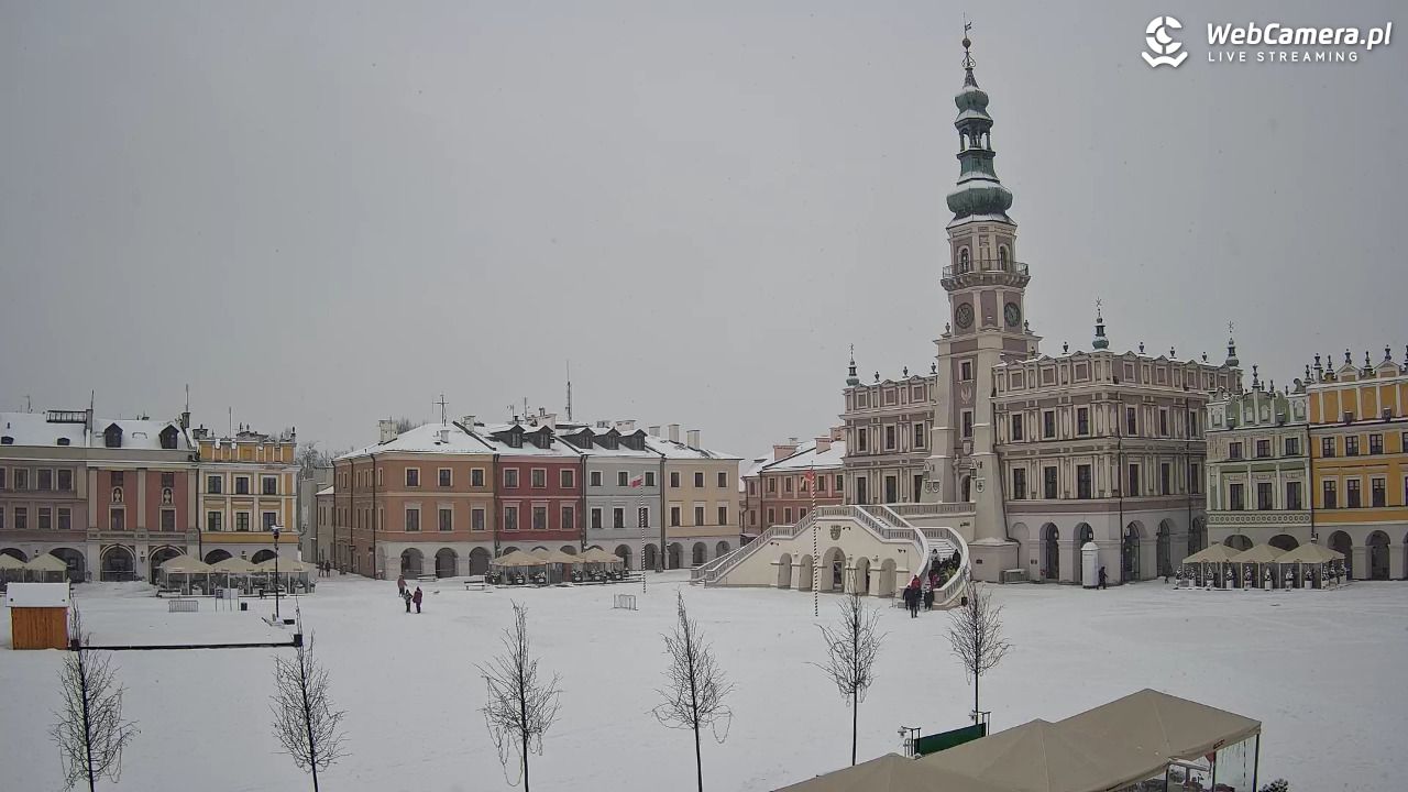 ZAMOŚĆ - widok na Rynek Wielki - 15 luty 2026, 13:55
