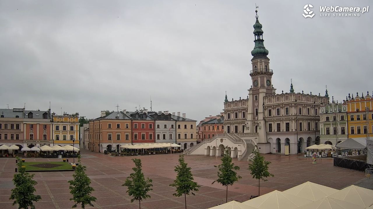 ZAMOŚĆ - widok na Rynek Wielki - 17 maj 2026, 06:19