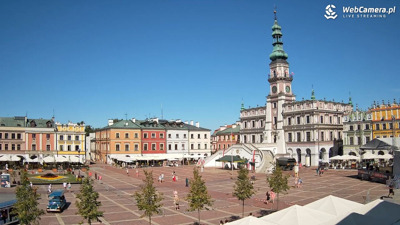 ZAMOŚĆ - widok na Rynek Wielki - 15 sierpień 2026, 10:27
