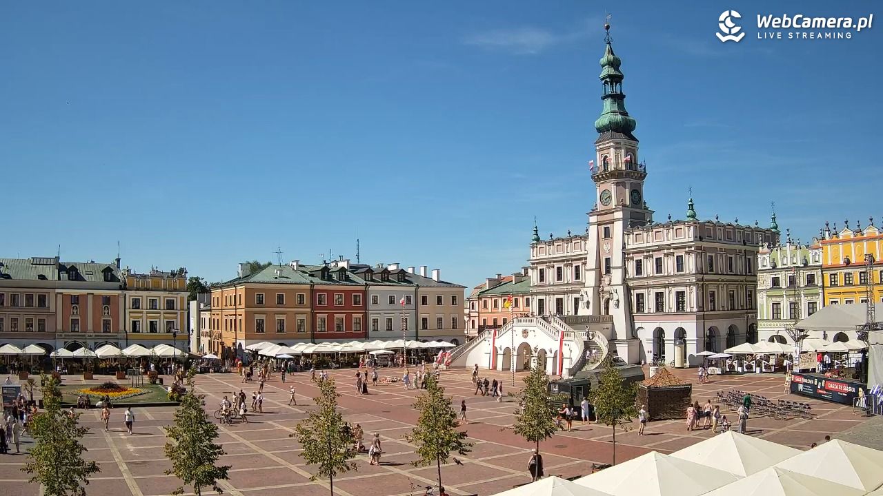 ZAMOŚĆ - widok na Rynek Wielki - 15 sierpień 2026, 14:12