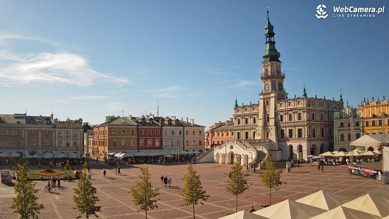 ZAMOŚĆ - widok na Rynek Wielki - 14 sierpień 2026, 17:06