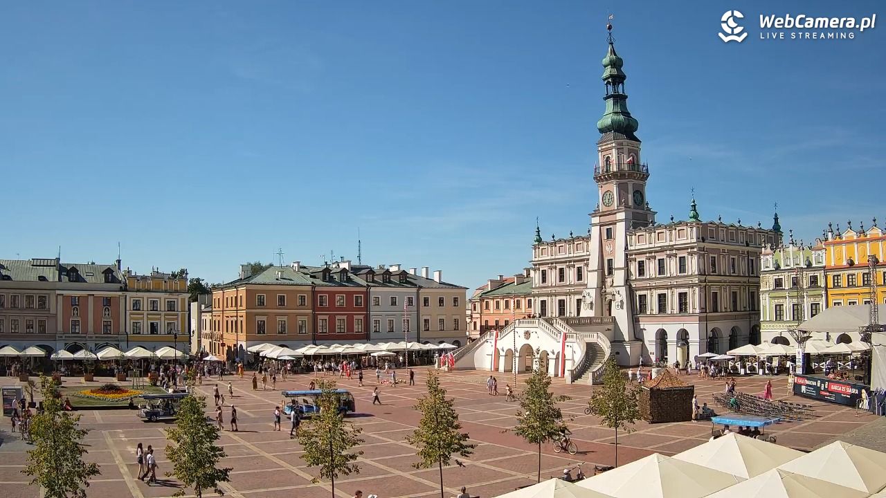 ZAMOŚĆ - widok na Rynek Wielki - 15 sierpień 2026, 15:03