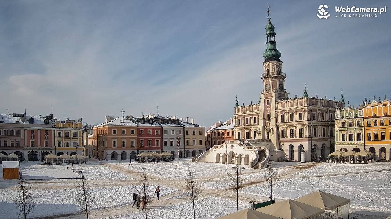 ZAMOŚĆ - widok na Rynek Wielki - 16 luty 2026, 13:46