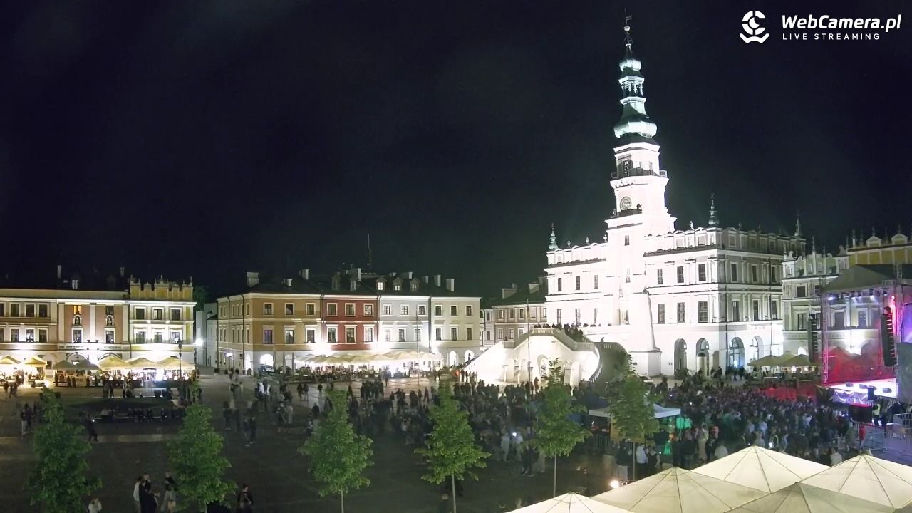 ZAMOŚĆ - widok na Rynek Wielki - 15 maj 2026, 22:17