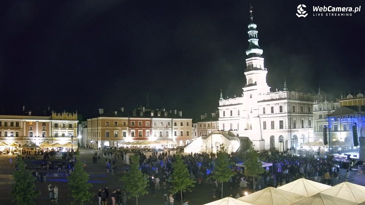 ZAMOŚĆ - widok na Rynek Wielki - 15 maj 2026, 21:38