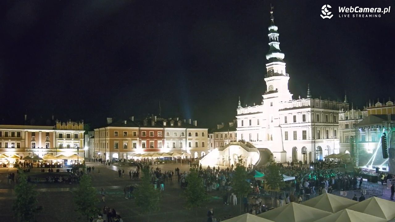 ZAMOŚĆ - widok na Rynek Wielki - 15 maj 2026, 23:42