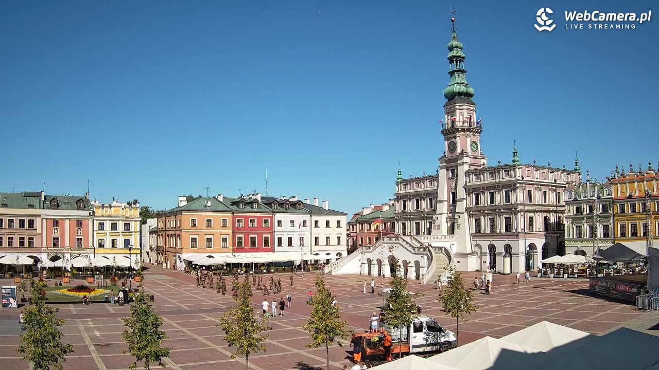 ZAMOŚĆ - widok na Rynek Wielki - 14 sierpień 2026, 09:52