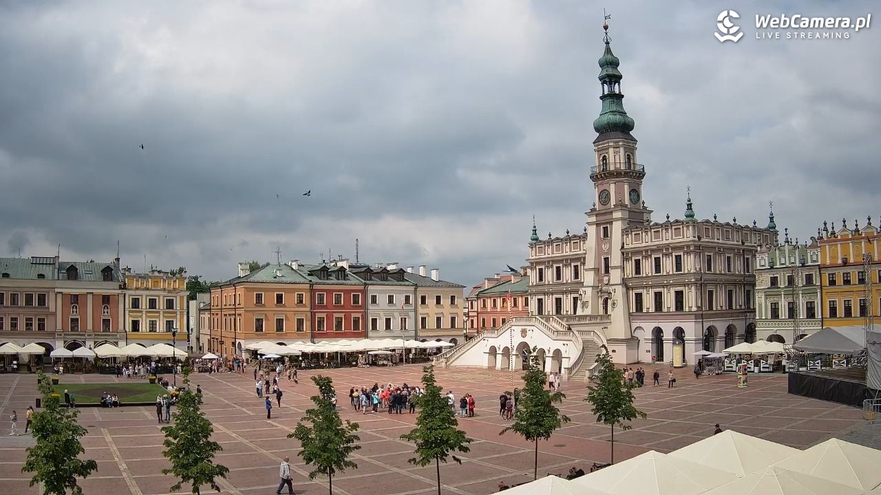 ZAMOŚĆ - widok na Rynek Wielki - 17 maj 2026, 12:08