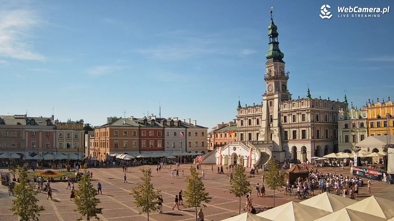 ZAMOŚĆ - widok na Rynek Wielki - 15 sierpień 2026, 16:29