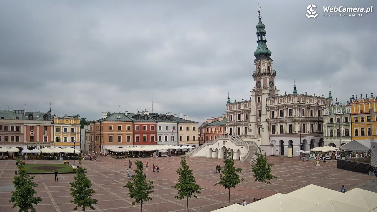 ZAMOŚĆ - widok na Rynek Wielki - 17 maj 2026, 10:50