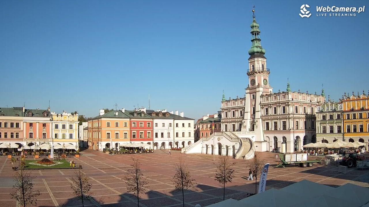 ZAMOŚĆ - widok na Rynek Wielki - 28 wresień 2026, 09:04