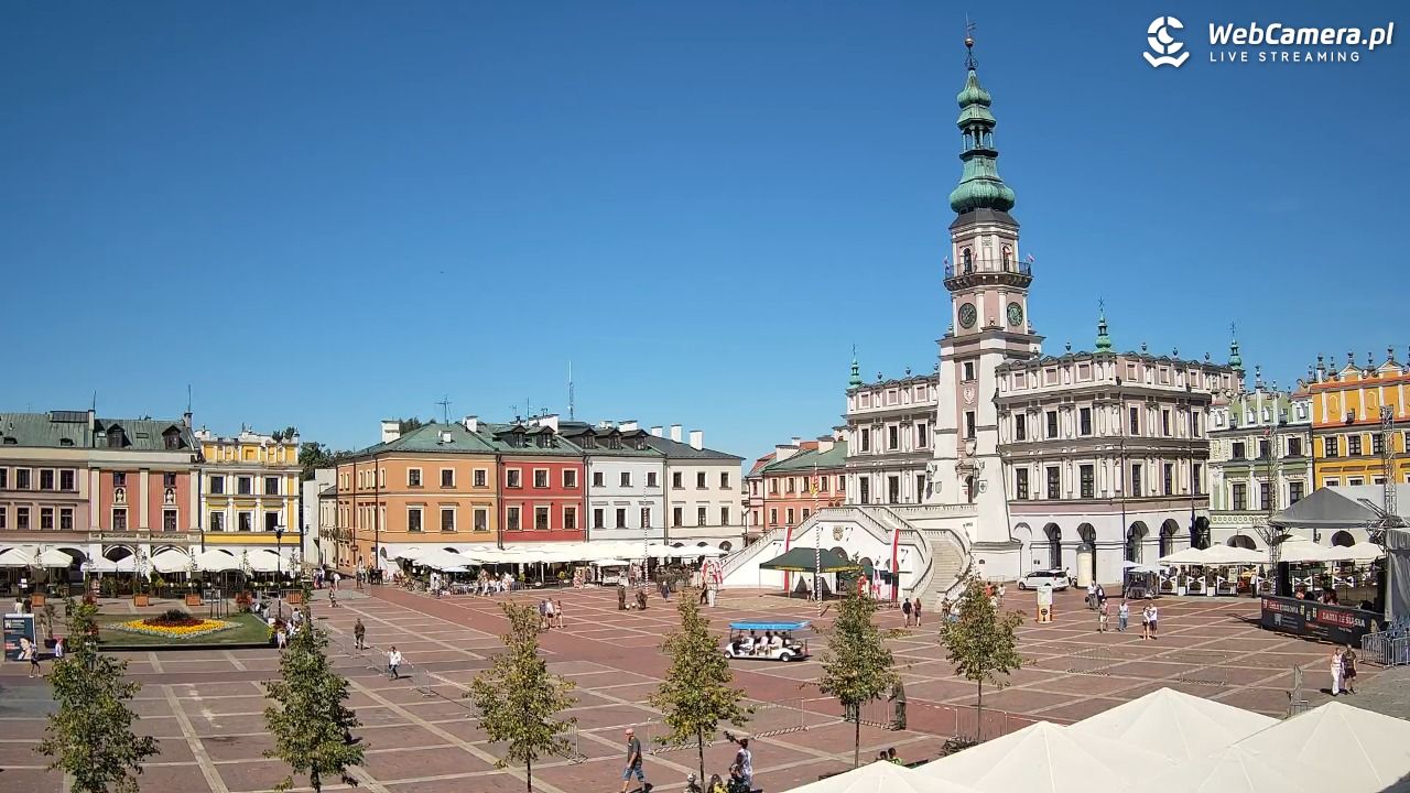 ZAMOŚĆ - widok na Rynek Wielki - 15 sierpień 2026, 11:10