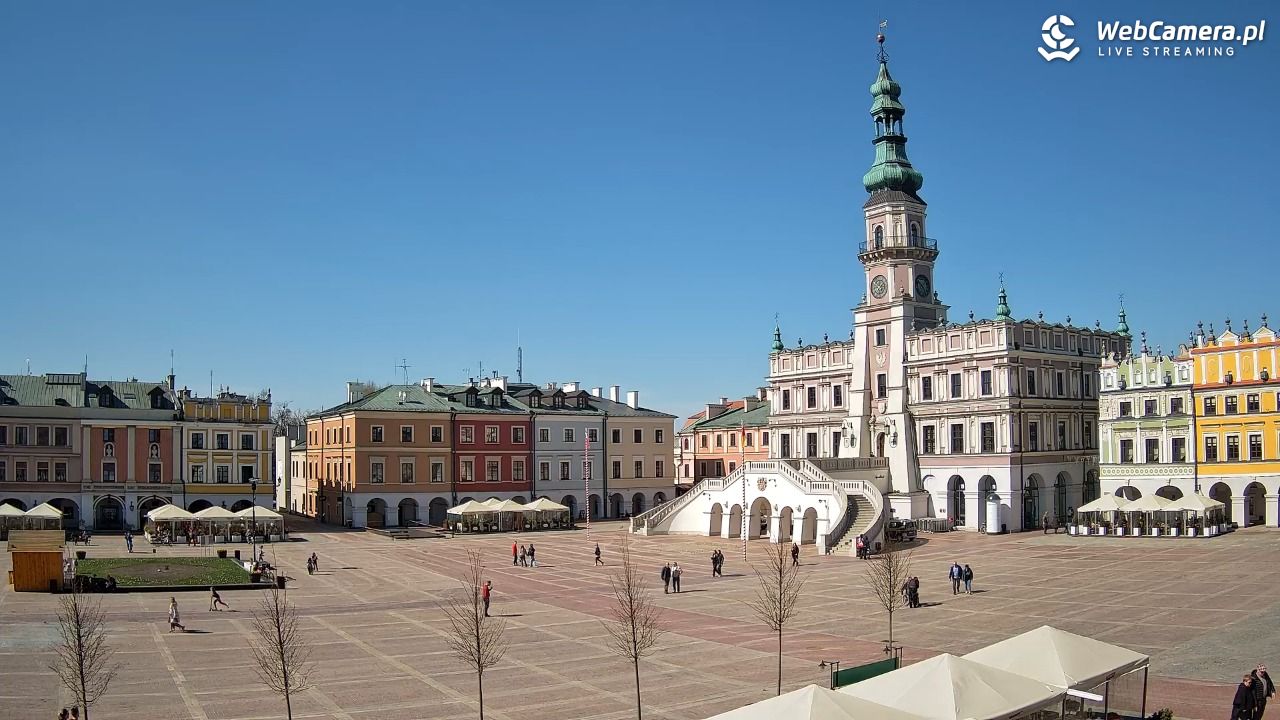 ZAMOŚĆ - widok na Rynek Wielki - 03 kwiecień 2026, 13:53