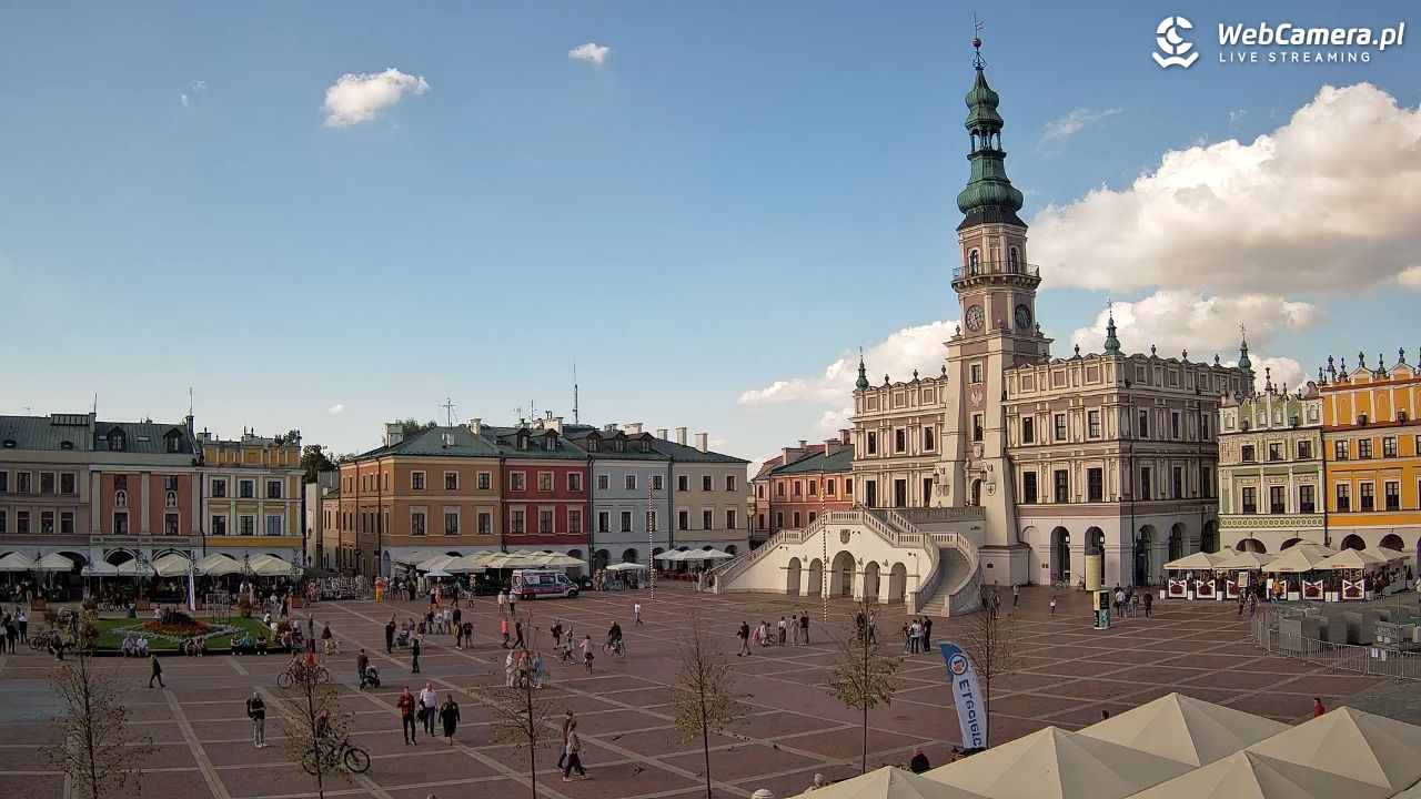 ZAMOŚĆ - widok na Rynek Wielki - 27 wresień 2026, 14:28