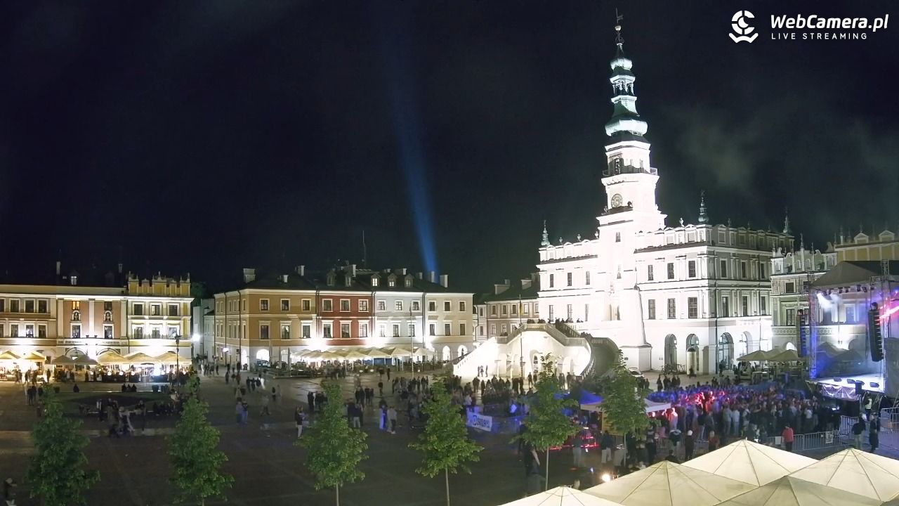 ZAMOŚĆ - widok na Rynek Wielki - 15 maj 2026, 22:48