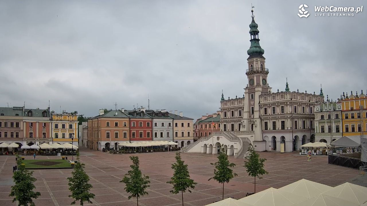 ZAMOŚĆ - widok na Rynek Wielki - 17 maj 2026, 08:28