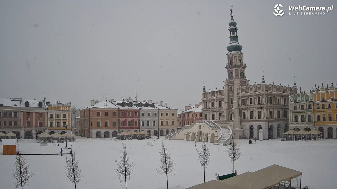 ZAMOŚĆ - widok na Rynek Wielki - 15 luty 2026, 14:50