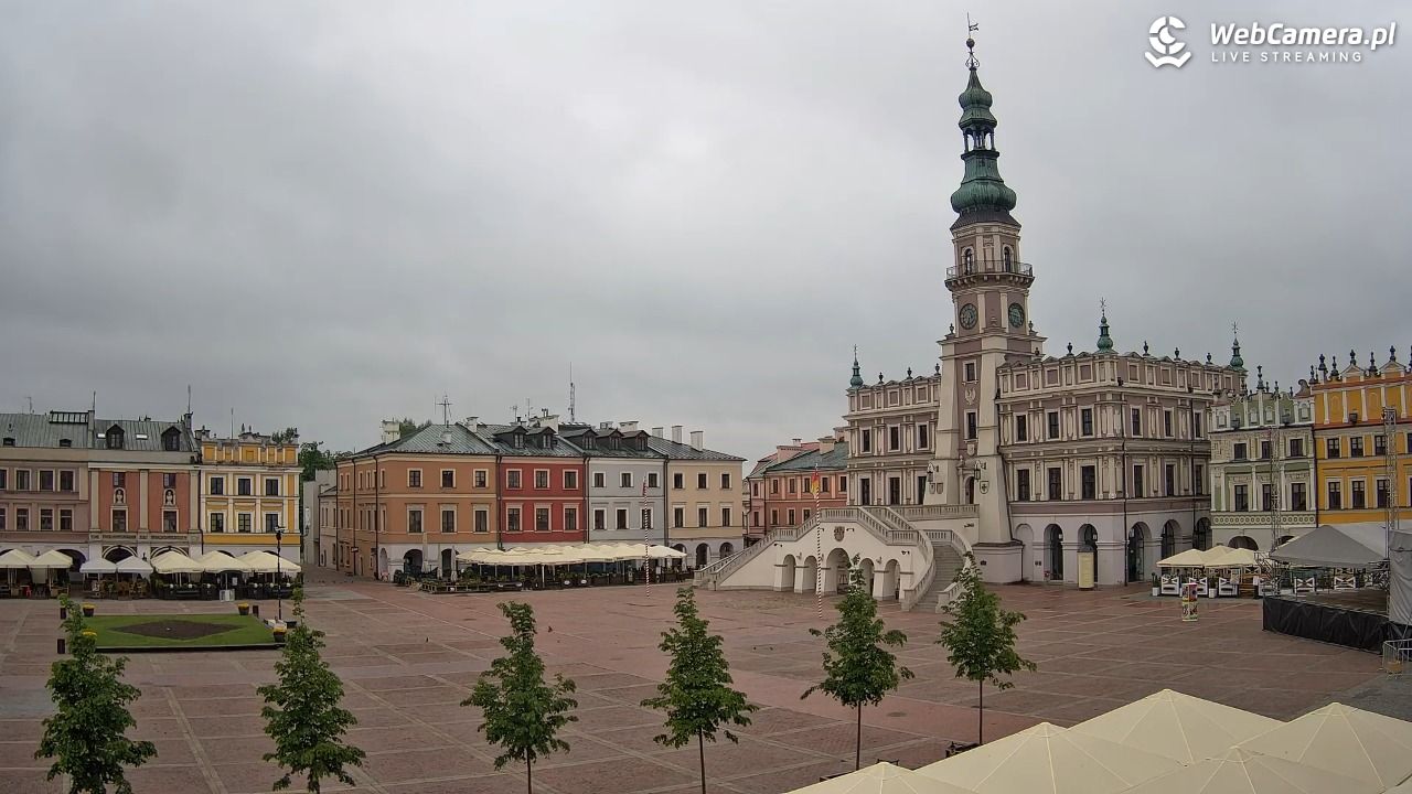 ZAMOŚĆ - widok na Rynek Wielki - 17 maj 2026, 06:47