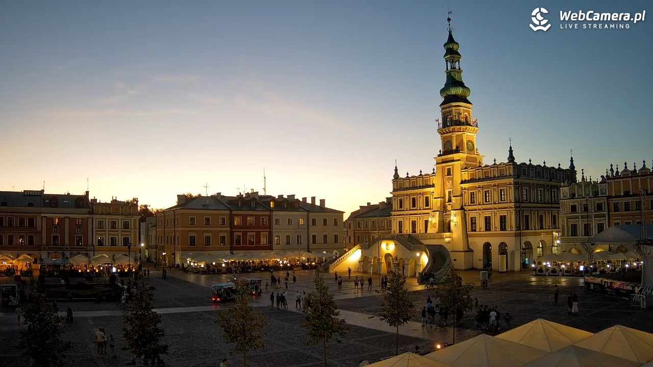 ZAMOŚĆ - widok na Rynek Wielki - 14 sierpień 2026, 20:20