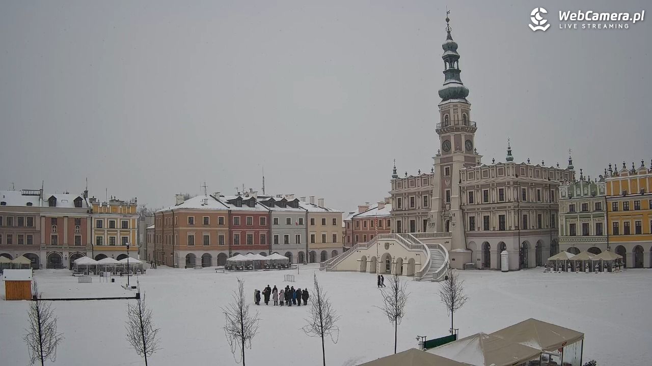 ZAMOŚĆ - widok na Rynek Wielki - 15 luty 2026, 11:24