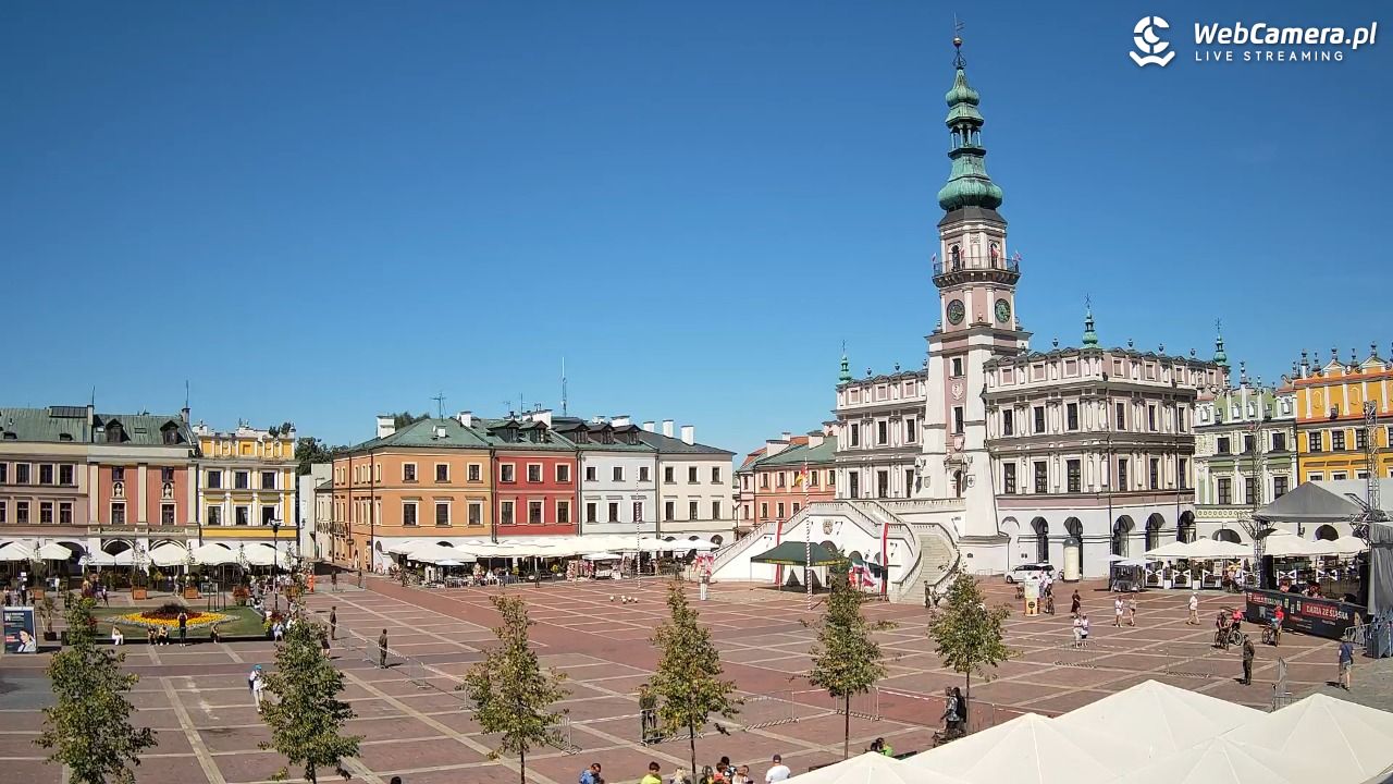 ZAMOŚĆ - widok na Rynek Wielki - 15 sierpień 2026, 11:18