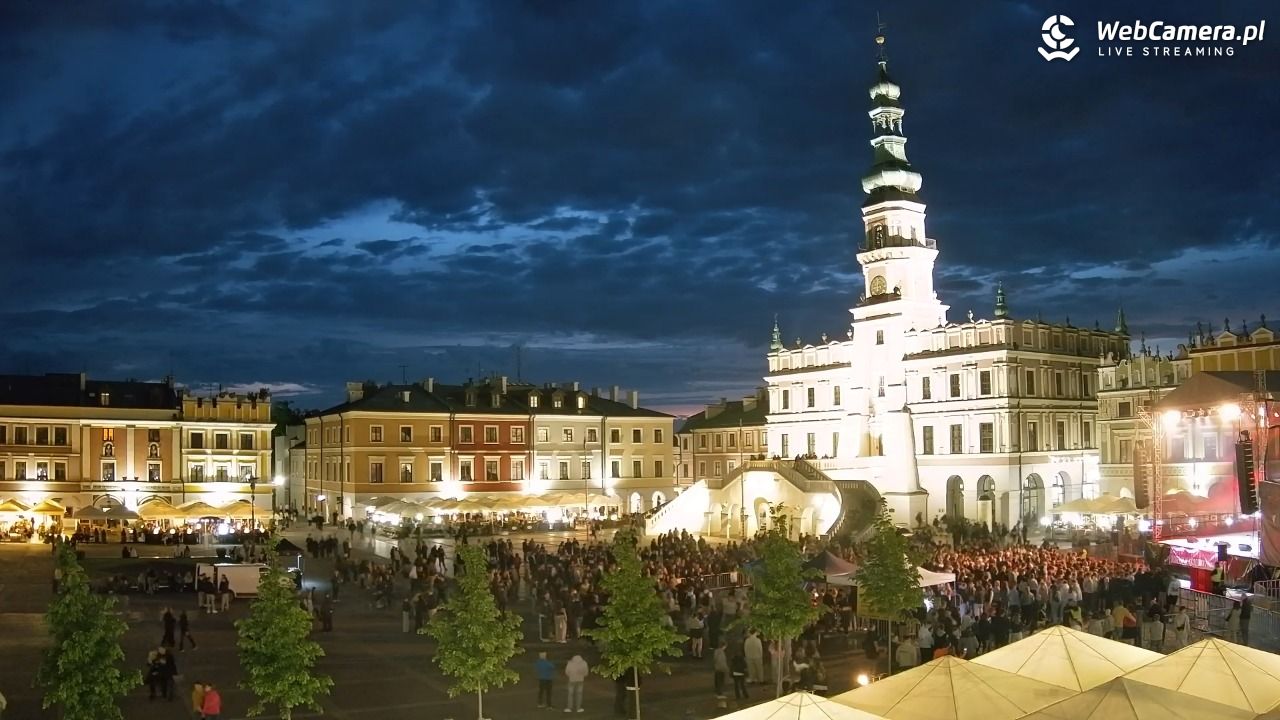 ZAMOŚĆ - widok na Rynek Wielki - 15 maj 2026, 21:01