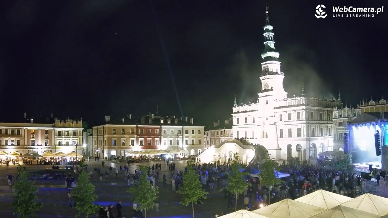 ZAMOŚĆ - widok na Rynek Wielki - 15 maj 2026, 22:28