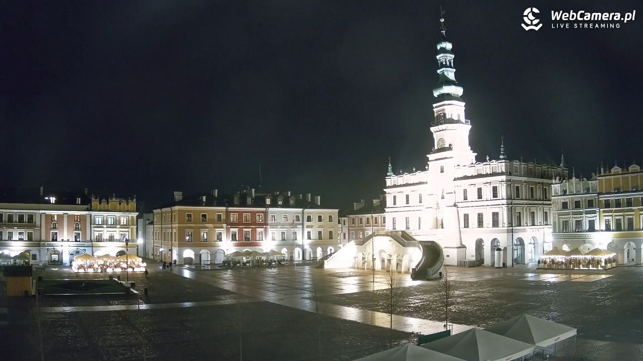 ZAMOŚĆ - widok na Rynek Wielki - 31 marzec 2026, 20:34