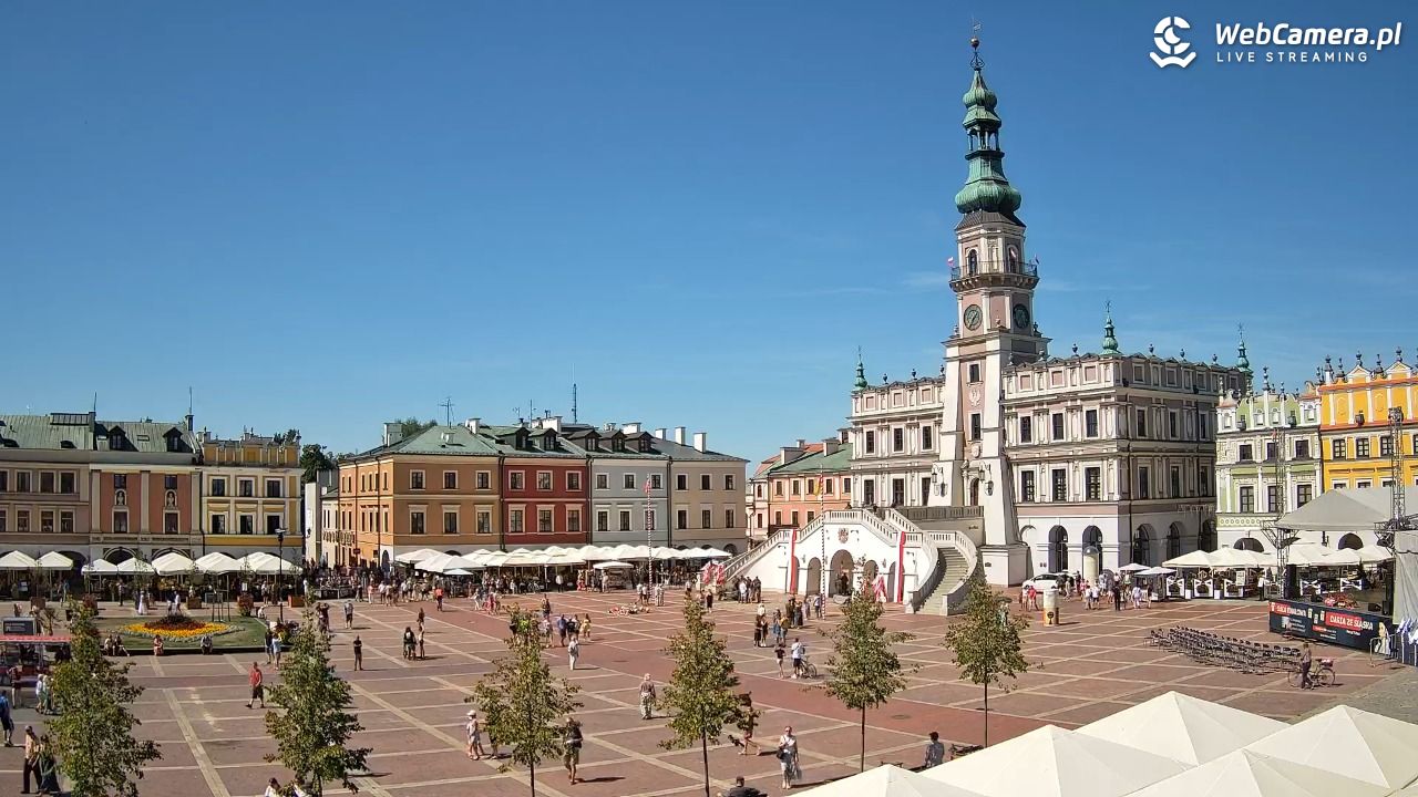 ZAMOŚĆ - widok na Rynek Wielki - 15 sierpień 2026, 13:37