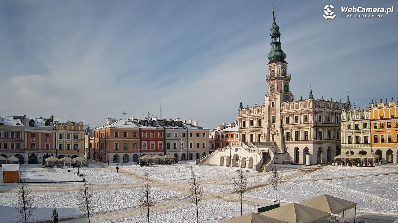 ZAMOŚĆ - widok na Rynek Wielki - 16 luty 2026, 13:46