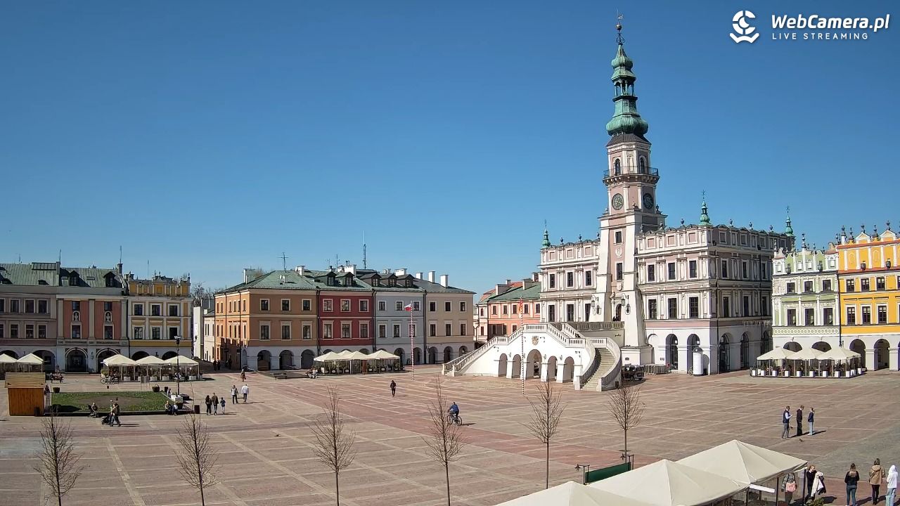 ZAMOŚĆ - widok na Rynek Wielki - 03 kwiecień 2026, 13:20