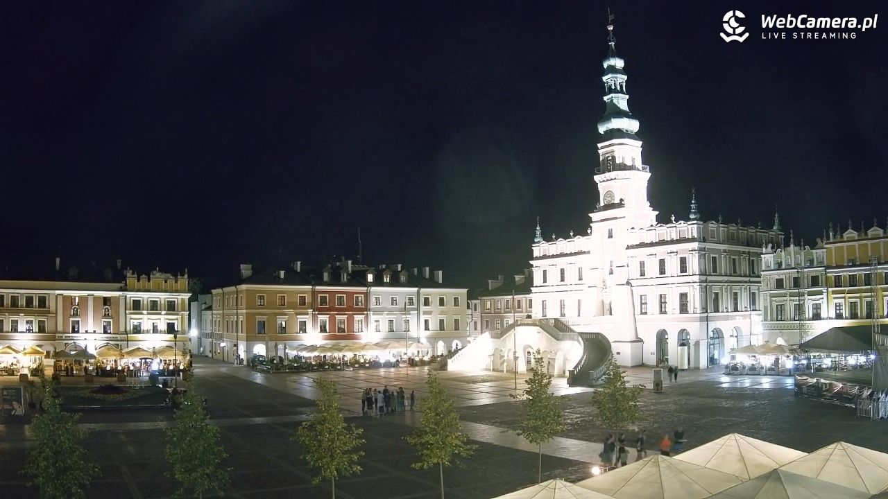 ZAMOŚĆ - widok na Rynek Wielki - 13 sierpień 2026, 21:42
