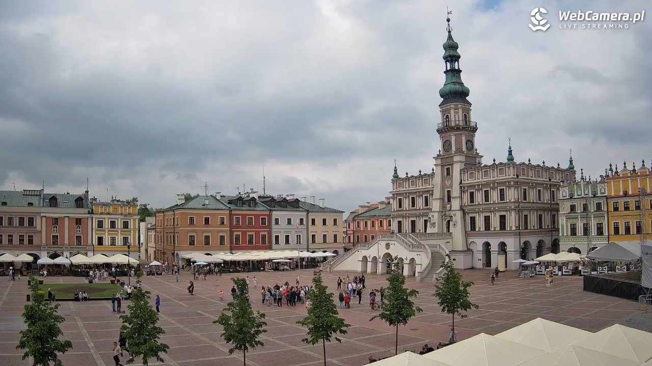 ZAMOŚĆ - widok na Rynek Wielki - 17 maj 2026, 12:09