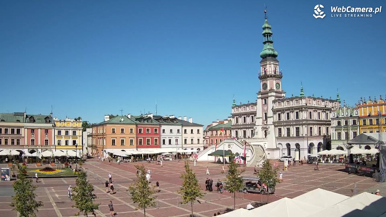 ZAMOŚĆ - widok na Rynek Wielki - 15 sierpień 2026, 10:43
