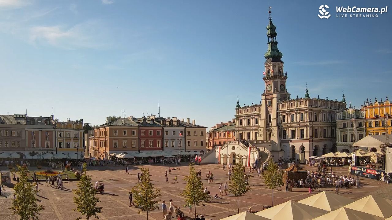 ZAMOŚĆ - widok na Rynek Wielki - 15 sierpień 2026, 17:10
