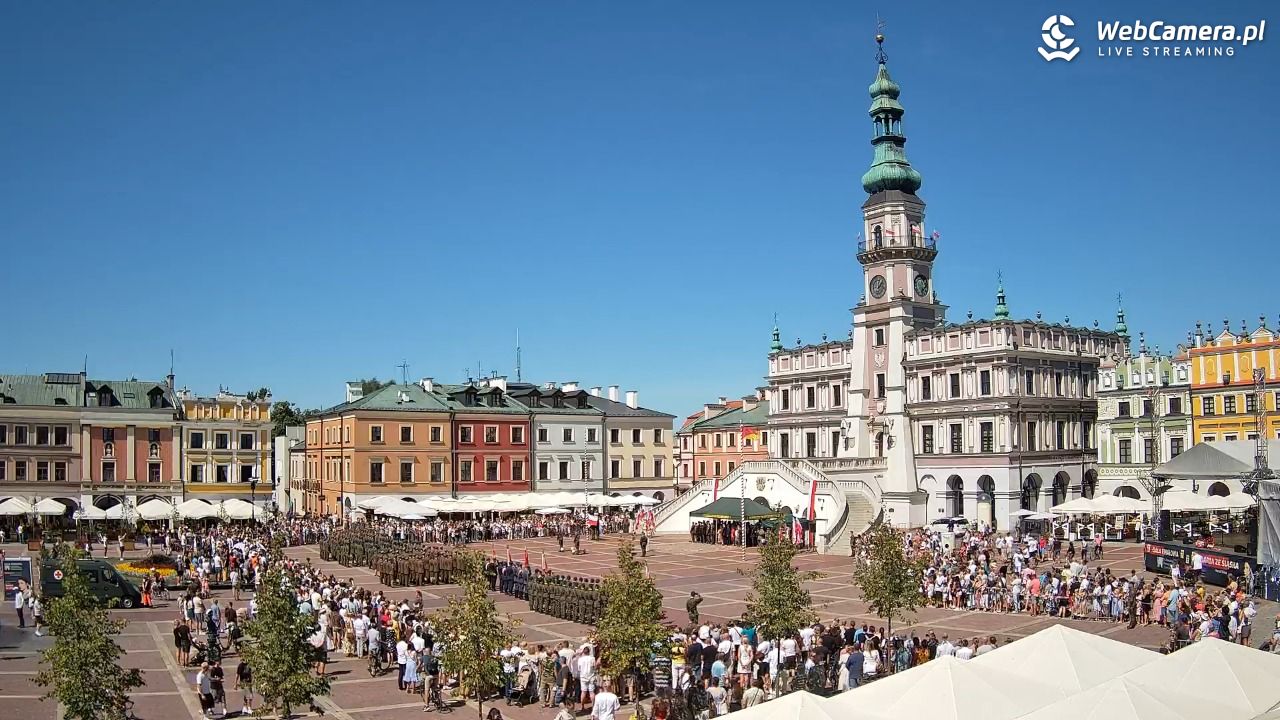 ZAMOŚĆ - widok na Rynek Wielki - 15 sierpień 2026, 12:08
