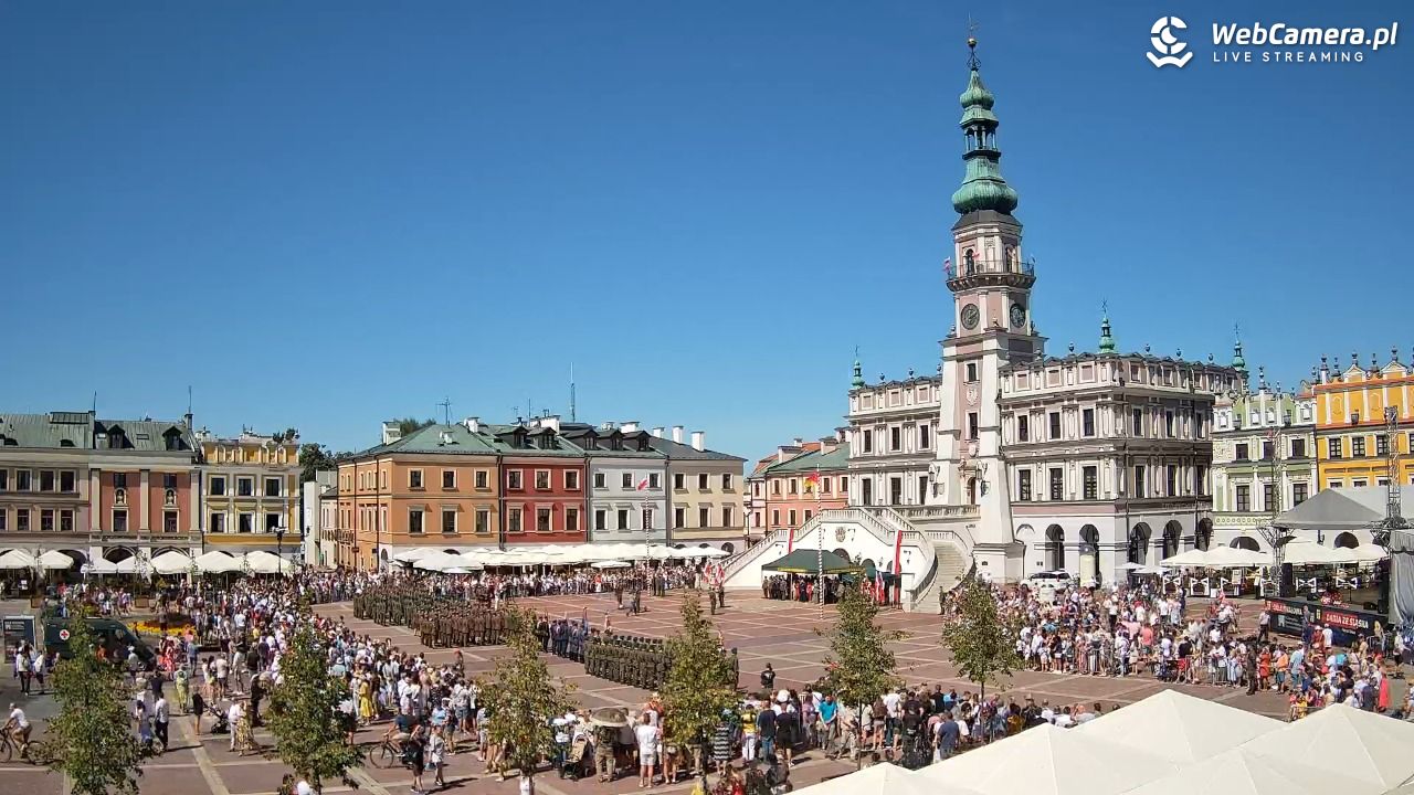 ZAMOŚĆ - widok na Rynek Wielki - 15 sierpień 2026, 12:11