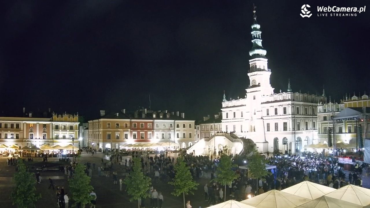 ZAMOŚĆ - widok na Rynek Wielki - 15 maj 2026, 21:54